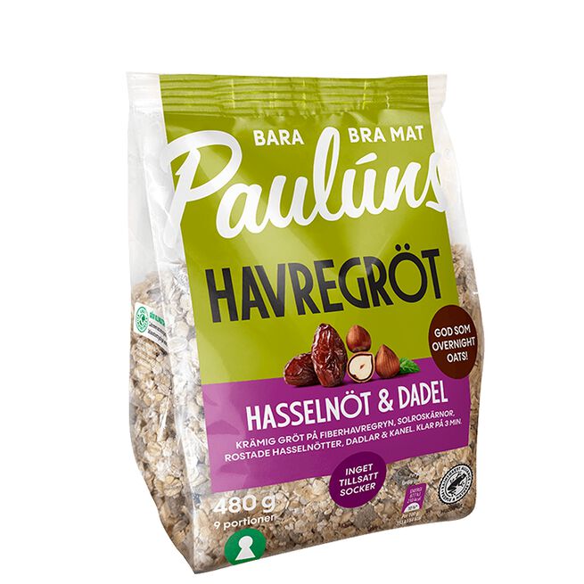 Gröt Hasselnöt Dadel 480 g Grøt Hasselnøtt Daddel 480 g