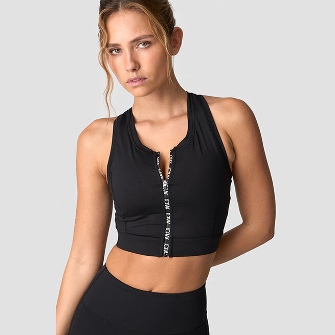 ICIW Contrast Sports Bra, Black Contrast Sports-BH Svart