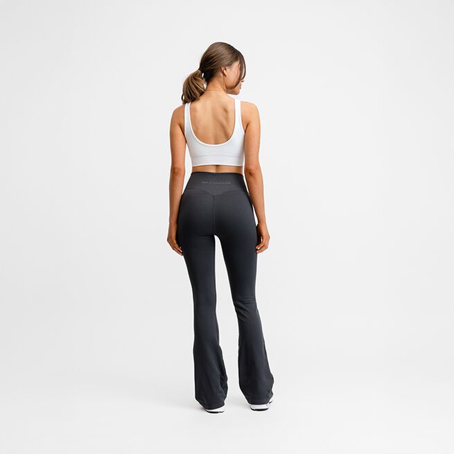 Seamless Flare Tights, Dark Grey, XS  Seamless Flare Treningstights Grå