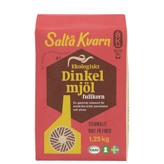 Dinkelmjöl Fullkorn 1,25 kg Dinkelmel Fullkorn 1,25 kg