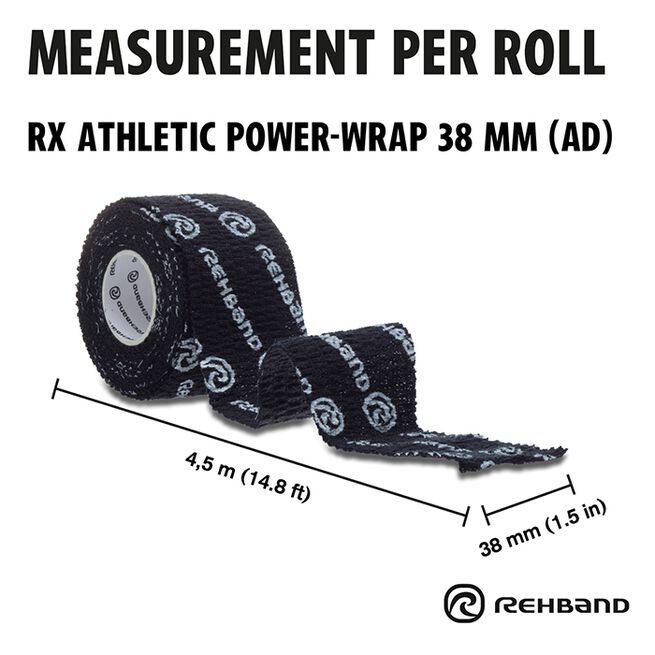 RX Athletic Power Wrap, 38mm x 4,5m RX Athletic Power Wrap Sportstape 38mm x 4,5m