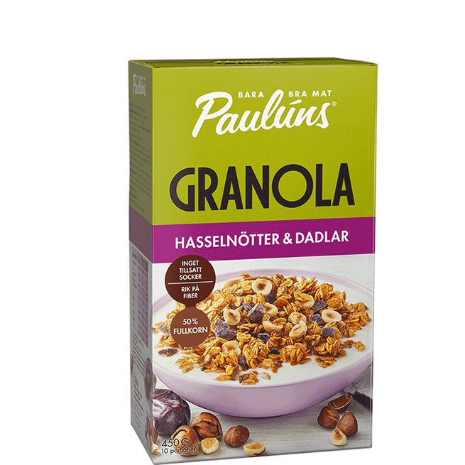 Granola Hasselnöt Dadlar 450 g Granola Hasselnøtt Dadler 450 g