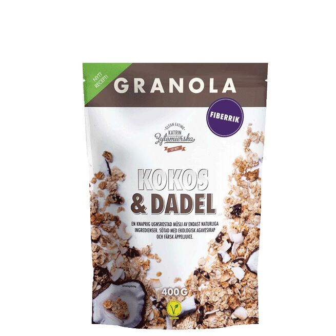 Granola Kokos & Dadel Clean Eating Granola Kokos & Daddel, 400 g