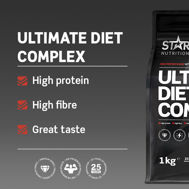 Ultimate Diet Complex, 1 kg, Jordbær  Ultimate Diet Complex Måltidserstatning 1 kg Strawberry