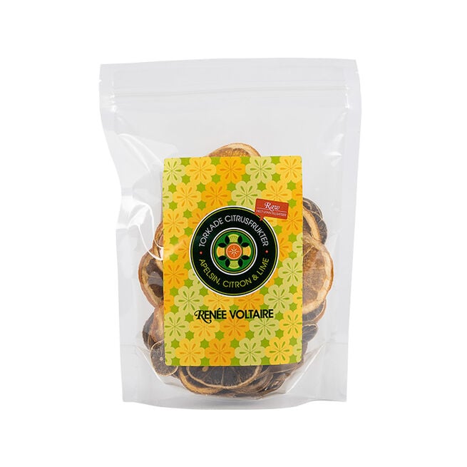 Torkade Citrusfrukter Apelsin, Citron & Lime 100 g Tørkede Sitrusfrukter Appelsin, Sitron & Lime 100 g