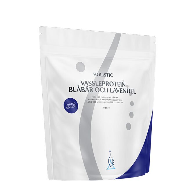 Vassleprotein blåbär och lavendel - Limited edition 750g Holistic Myseprotein 750 g Blåbär & Lavendel