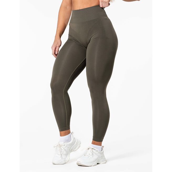 Relode Prime Scrunch Tights, Khakigrön, L Prime Scrunch Tights Grønn
