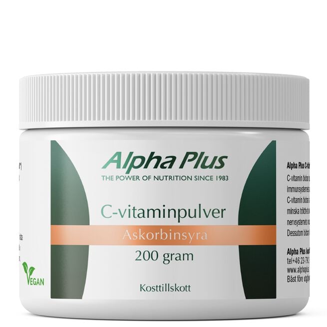 C-vitaminpulver 200g Alpha Plus C-vitaminpulver, 200 g