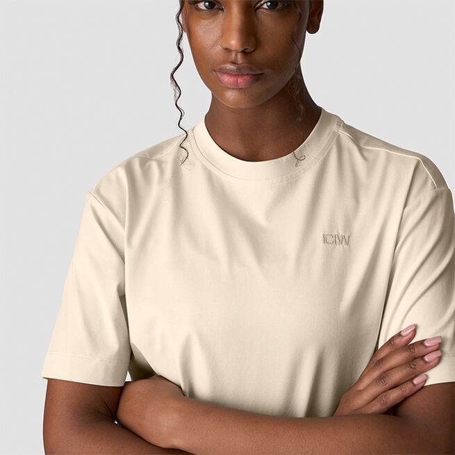 Everyday Cotton T-shirt, Cream, XS  Everyday Cotton T-shirt, Cream