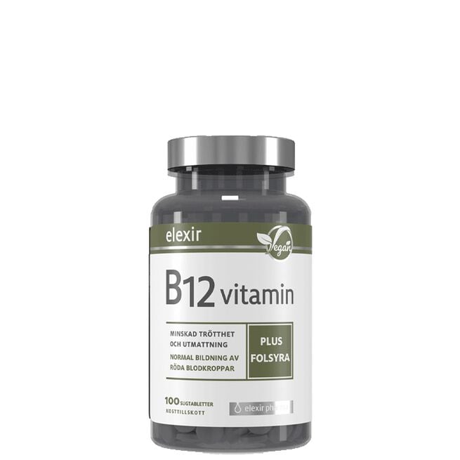 B-12 Vegan 100 tabletter Vitamin B-12 Vegansk 100 tabletter