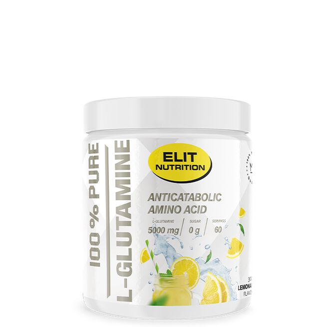 ELIT 100% Pure L-glutamine, 300 g, Lemonade ELIT 100% Pure L-glutamine, 300 g Lemonade