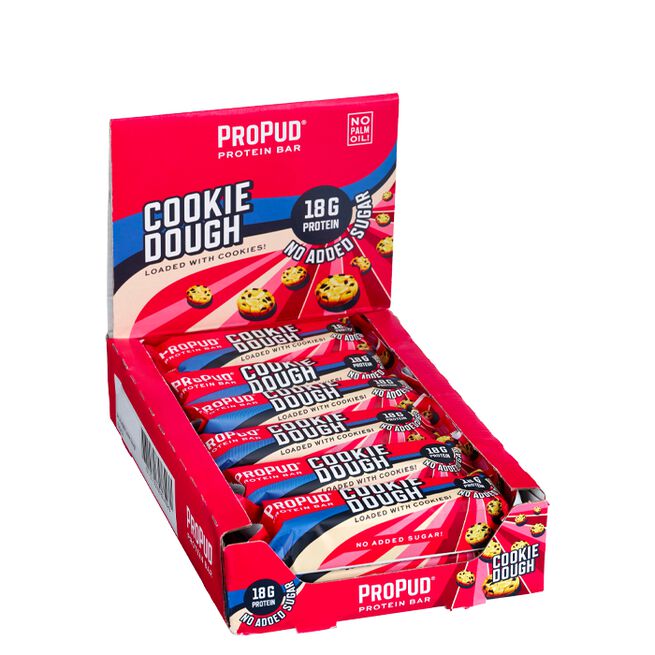 12 x ProPud Protein Bar, 55 g, Cookie Dough 12 x Proteinbar 55 g Cookie Dough