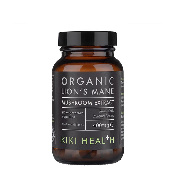 KIKI Health Organic Lion's Mane Extract Mushroom 60 kapslar Organic Lion's Mane Extract Mushroom 60 kapslar
