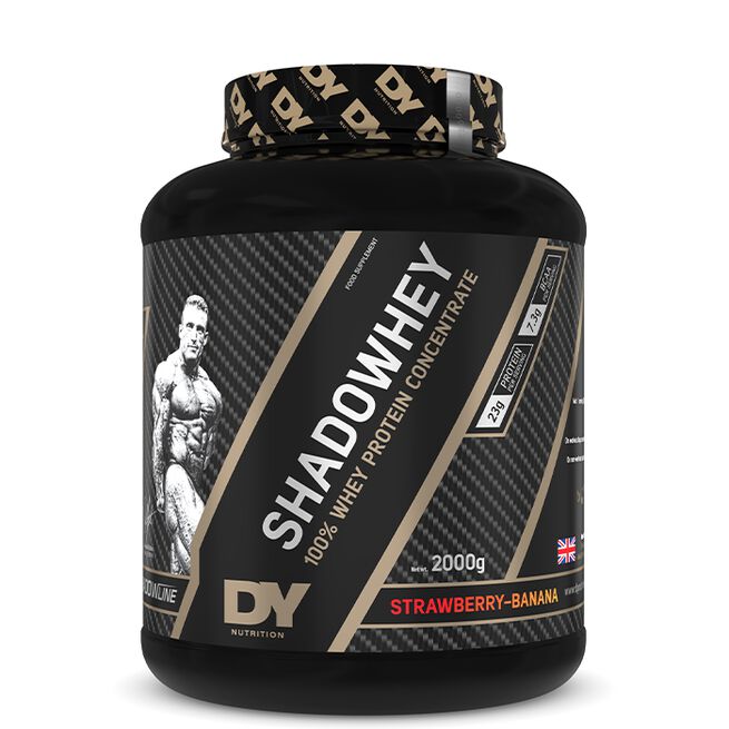 DY Nutrition Shadowhey Concentrate, 2 kg, Strawberry Banana Shadowhey Concentrate Myseprotein 2 kg Strawberry Banana