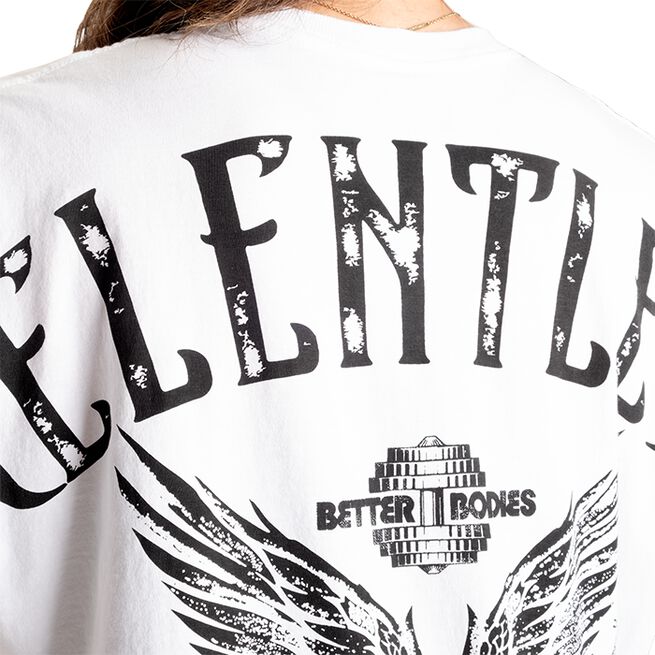 Better Bodies Relentless Oversize Tee, White Relentless Oversized T-skjorte Hvit