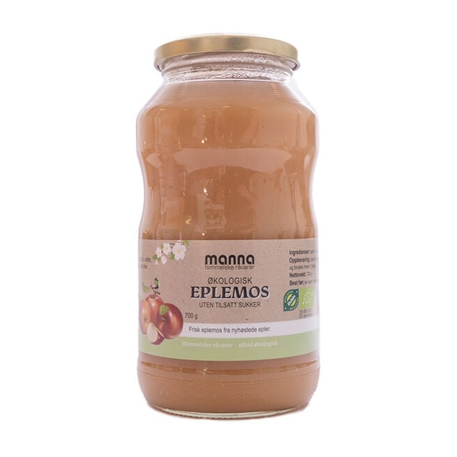 Äppelmos Osötat 700 g Eplemos Uten Sukker 700 g