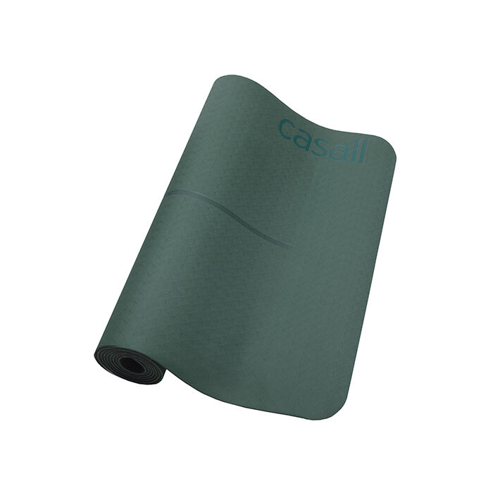 Yogamatte Position 4 mm Gr&oslash;nn Svart