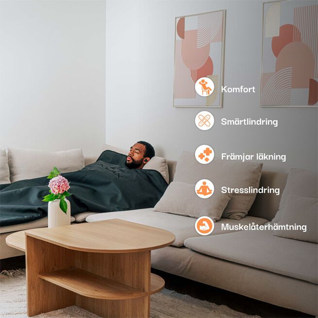 Infraröd Premium Bastufilt  Infrarød Premium Badstufilt