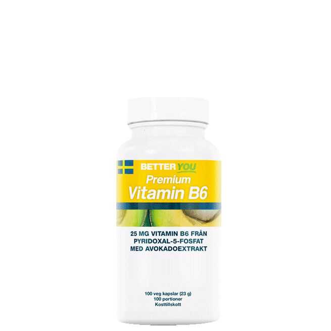 Premium Vitamin B6, 100 kapslar Better You