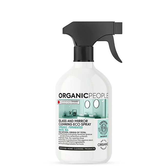 	Organic People Rengöringsspray Glas & Speglar 500 ml