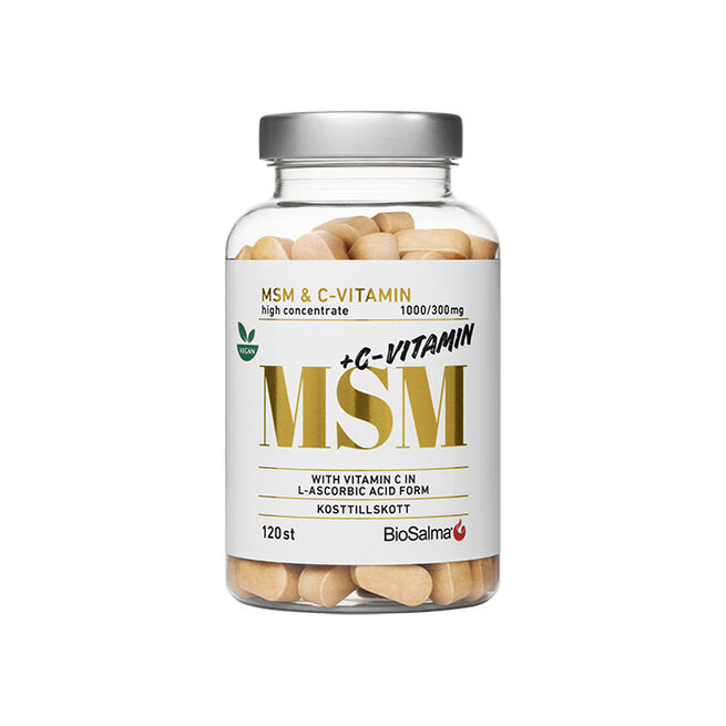 MSM + C-vitamin 120 tabletter MSM + C-vitamin 120 tabletter