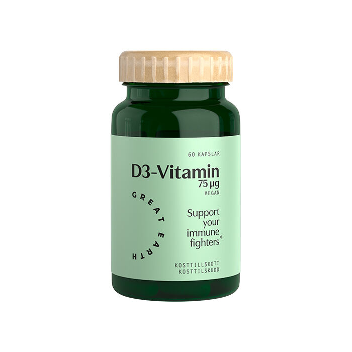 Vitamin D3 Vegan 60 kapsler