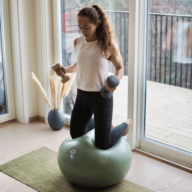 Abilica Fitnessboll, 65 cm, Green  Pilates Ball 65 cm Grønn