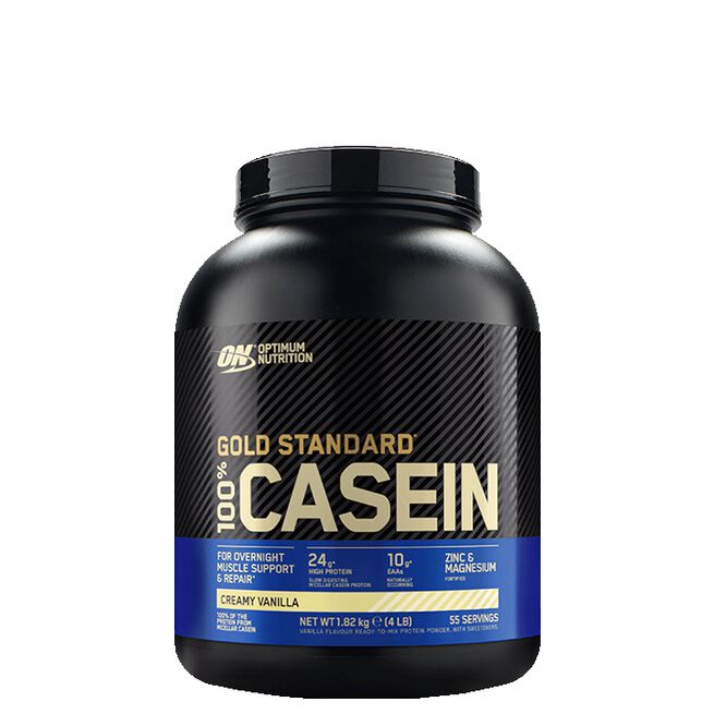 100% Casein Gold Std, 1,82 kg, Creamy Vanilla Gold Standard 100 % kasein 1818 g Creamy Vanilla