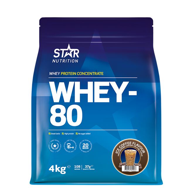 Star Nutrition Whey-80 4kg Whey-80 Myseprotein 4 kg Ice Coffee