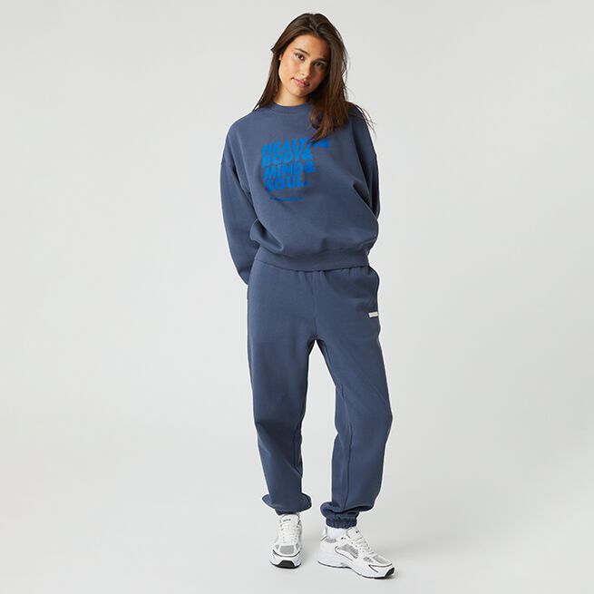 Björn Borg Studio Oversized Crew, Nightshadow Blue Studio Oversized Genser Blå