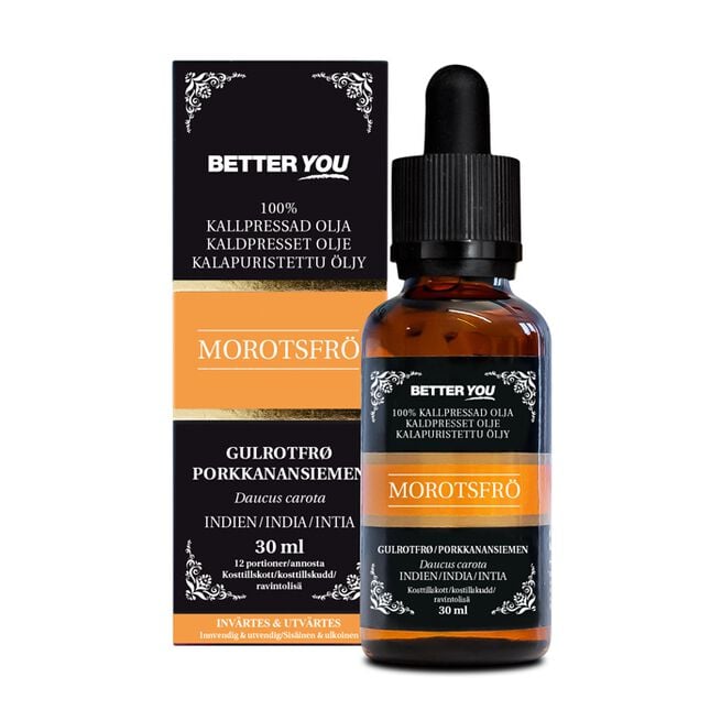 Better You Morotsfröolja Kallpressad 30 ml Gulrotfrøolje Kaldpresset 30 ml