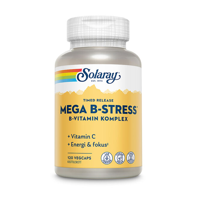 Mega B-Stress 120 kapslar Mega B-Stress B-vitamin 120 kapsler