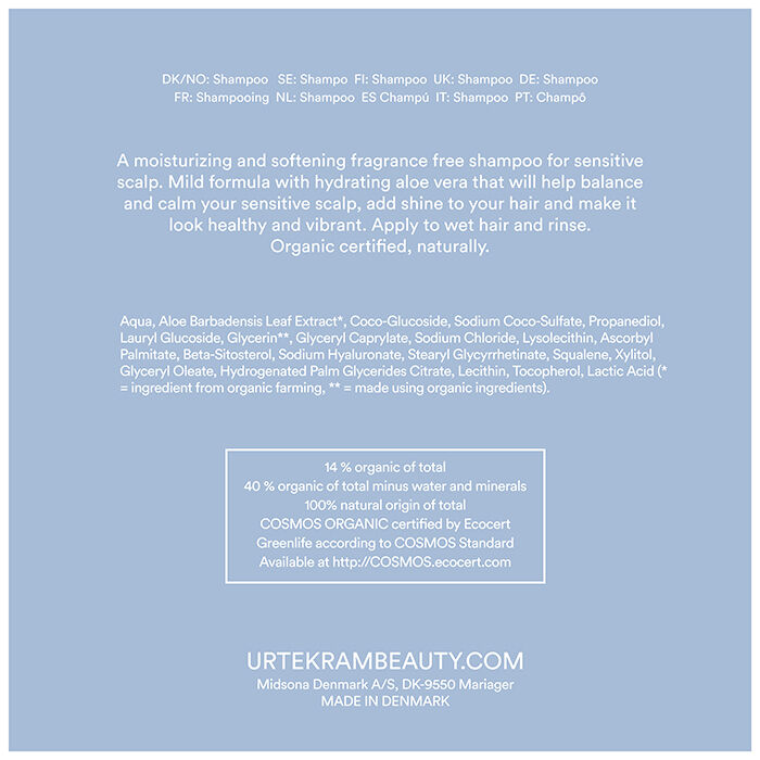 Sensitive Scalp Fragrance Free Shampoo, 250 ml