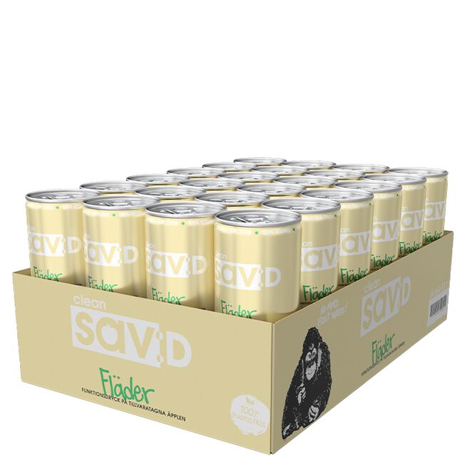 24 x Clean sav:D, 330 ml, Fläder 24 x Clean sav:D, 330 ml Fläder