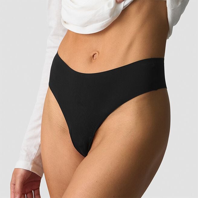 Invisible Brazilian Panty 3-pack, Black, M Invisible Brazilian Truse 3-pakk Svart