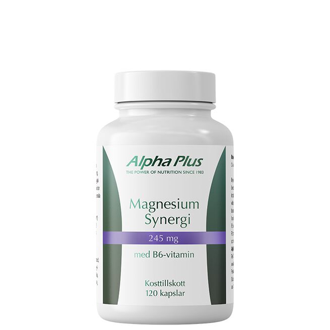 Alpha Plus Magnesium Synergi 120 kapslar Magnesium Synergi 120 kapsler