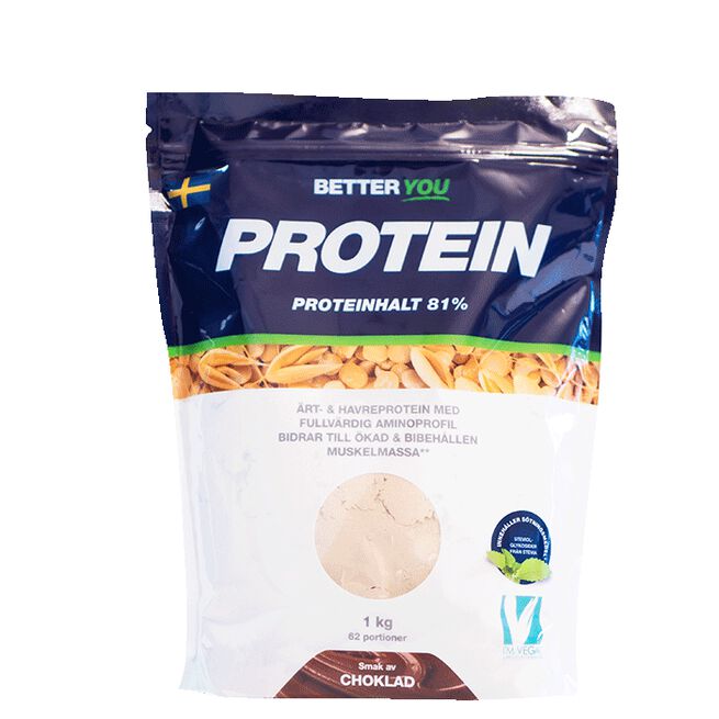 Ärt- och havreprotein, 1 kg Choklad Erte- og havreprotein 1 kg Choklad