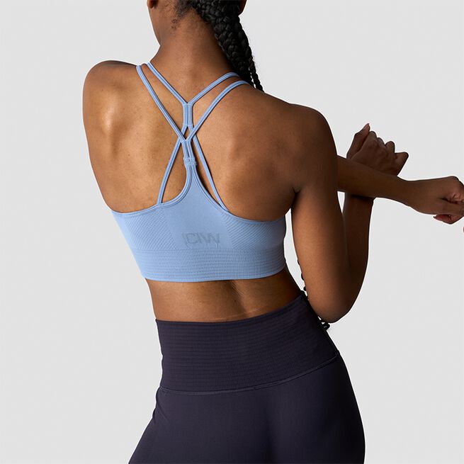 Define Seamless Sports Bra, Metal Blue, L  Define Seamless Sport-bh Blå