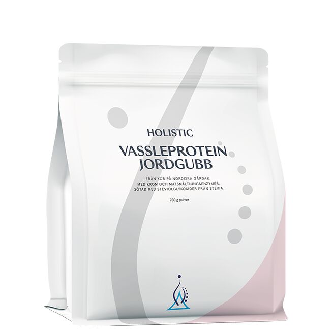 Holistic Vassleprotein Jordgubb 750 g Holistic Myseprotein 750 g Jordgubb