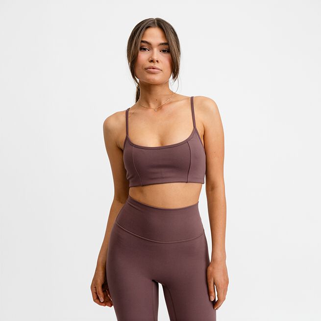 Butter Soft Contour Bra, Dark Mauve, XS  Sport-BH Lyslilla