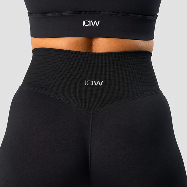 Define Seamless V-shape Tights, Black, L  Define Sømløs Treningstights Svart