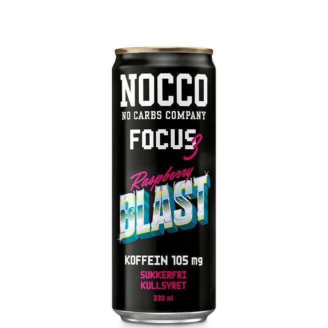 Nocco Raspberry Kjøp NOCCO FOCUS, 330 ml, Raspberry Blast, Norge | Gratis frakt over 299kr
