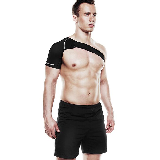 QD Shoulder Support, Left, 3mm, Black, S  QD Shoulder Support, Left, 3mm, Black