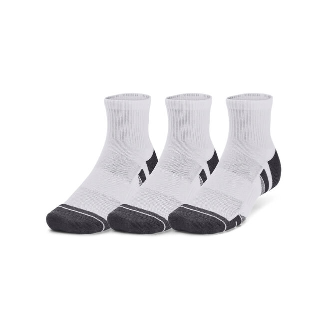Performance Tech 3pk Qtr, White, XL Performance Tech 3pk Sokker Hvit