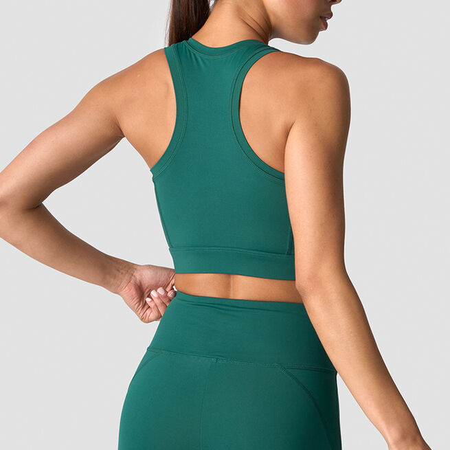 ICIW Contrast Sports Bra, Deep Emerald Contrast Sports-BH Grønn