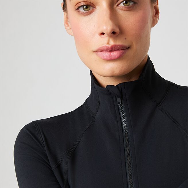 Borg Soft Zip Midlayer, Black Beauty, L  Borg Soft Zip Tröja Svart