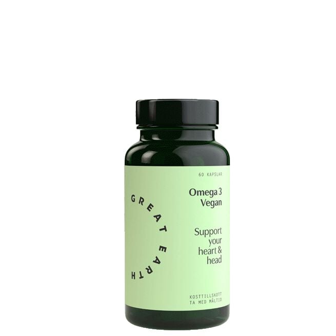Great Earth Omega 3 Vegan 60 kapslar Omega 3 Vegansk 60 kapsler