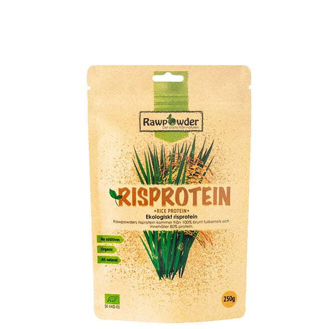 Risprotein 80% ØKO, 250 g Økologisk Risprotein 250 g ris