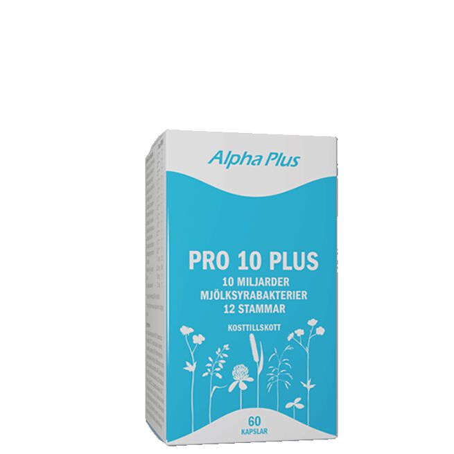Pro 10 Plus 60 kapslar Pro 10 Plus Melkesyrebakterier 60 kapsler