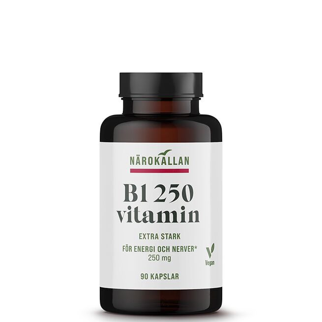B1 250 mg 90 kapslar B1 250 mg 90 kapsler